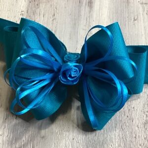 Girls Hairbows Turquoise NEW
